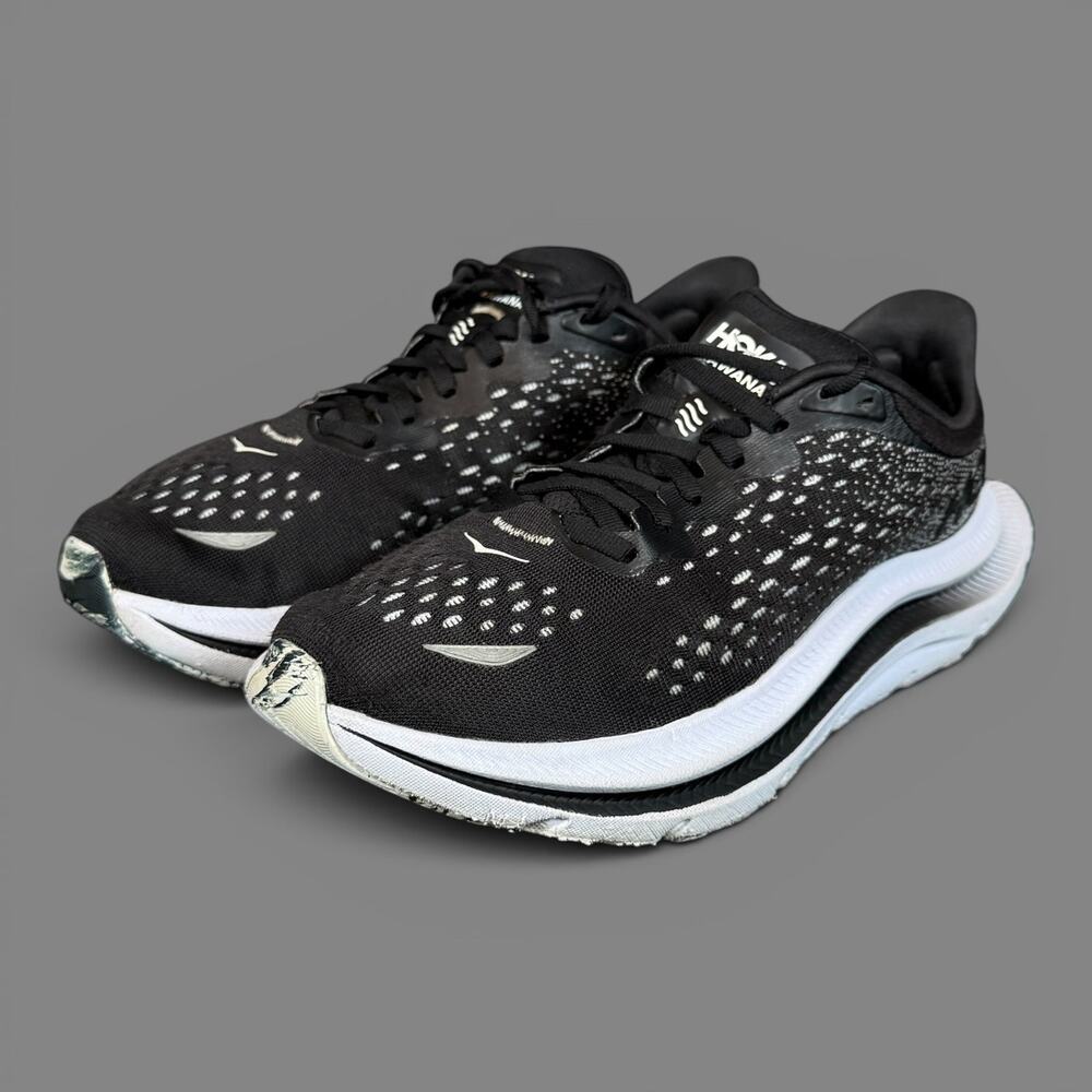 Size 8B us women's Hoka One One HOKA Kawana Black White sneakers running shoes